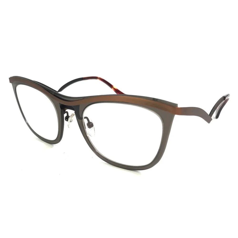 BOZ Eyeglasses Frames ESPRIT 9050 Brown Mask Neutral Brushed Gold 51-19-140